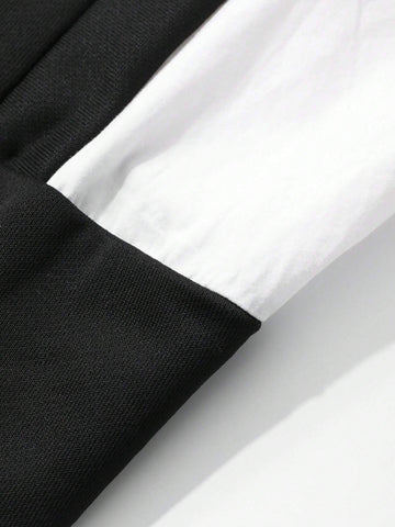 Women Casual Color-Block Splice Faux Two-Piece Shirt, Autumn Women Casual Color-Block Splice Faux Two-Piece Shirt, Autumn