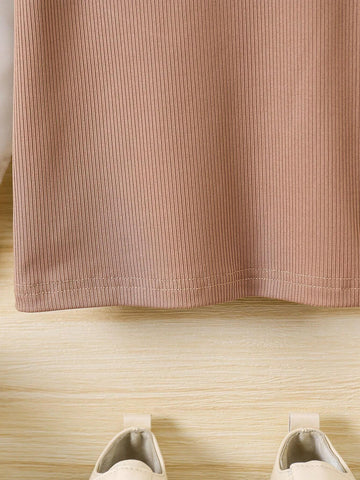 Girls Casual Textured Patchwork Button Down Shirt, Fashionable And Chic For Spring & Autumn Girls Casual Textured Patchwork Button Down Shirt, Fashionable And Chic For Spring & Autumn