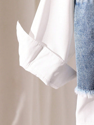 Girls' Denim Overalls With Sleeveless Shirt & Fringe Hem Pants 3-Piece Matching Set Girls' Denim Overalls With Sleeveless Shirt & Fringe Hem Pants 3-Piece Matching Set