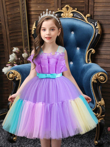 Girls Princess Dress, Christmas Performance Costume, Birthday Party Flower Girl Dress Girls Princess Dress, Christmas Performance Costume, Birthday Party Flower Girl Dress