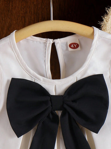 Girls Small Size Apricot Sleeveless Dress With Big Bow, Simple & Elegant Children Formal Dress, Summer Design Girls Small Size Apricot Sleeveless Dress With Big Bow, Simple & Elegant Children Formal Dress, Summer Design