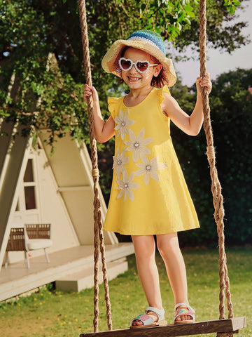 Girls Summer New Sleeveless Dress Girls Summer New Sleeveless Dress