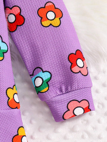 Girls Sweet Floral Print Ruffle Collar Dress With Beaded Embroidered Bag, Suitable For Daily Occasions, Parties And Vacations To Showcase Girls' Sweetness And Liveliness Girls Sweet Floral Print Ruffle Collar Dress With Beaded Embroidered Bag, Suitable For Daily Occasions, Parties And Vacations To Showcase Girls' Sweetness And Liveliness