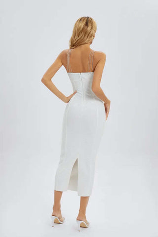 Julia White Diamante Halterneck Maxi Dress Julia White Diamante Halterneck Maxi Dress