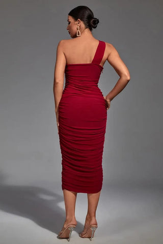 Lila Red Midi Bandage Dress Lila Red Midi Bandage Dress
