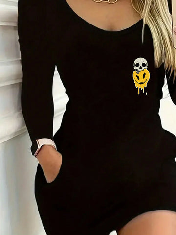 Long Sleeve Dress, Casual Summer Sexy Skirt, Women's Clothing Long Sleeve Dress, Casual Summer Sexy Skirt, Women's Clothing