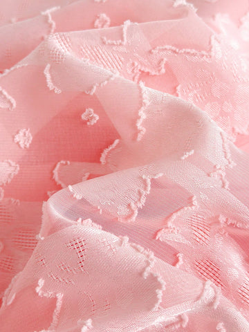 Young Girl's Summer Design Lantern Sleeve Vintage Textured Floral Embroidery Pink Cute Sweet Vacation Casual Loose Comfortable Dress Young Girl's Summer Design Lantern Sleeve Vintage Textured Floral Embroidery Pink Cute Sweet Vacation Casual Loose Comfortable Dress