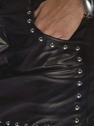 MISSGUIDED Studded Faux Leather Bodycon Mini Skirt MISSGUIDED Studded Faux Leather Bodycon Mini Skirt