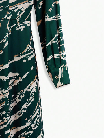 MOTF PREMIUM ALLOVER PRINT MIDI DRESS WITHOUT BELT MOTF PREMIUM ALLOVER PRINT MIDI DRESS WITHOUT BELT