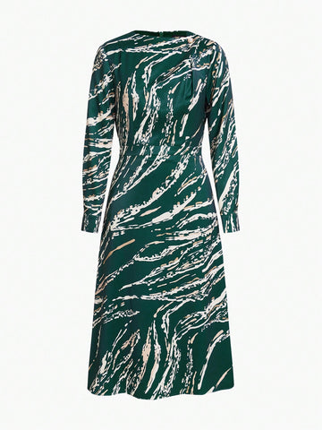 MOTF PREMIUM ALLOVER PRINT MIDI DRESS WITHOUT BELT MOTF PREMIUM ALLOVER PRINT MIDI DRESS WITHOUT BELT
