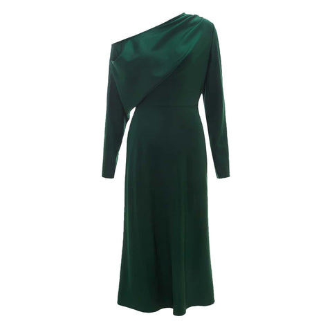 MOTF PREMIUM ASYMMETRICAL NECK MIDI DRESS MOTF PREMIUM ASYMMETRICAL NECK MIDI DRESS