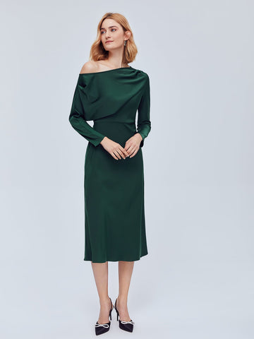 MOTF PREMIUM ASYMMETRICAL NECK MIDI DRESS MOTF PREMIUM ASYMMETRICAL NECK MIDI DRESS