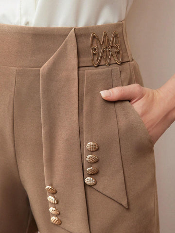 MOTF PREMIUM BUTTON DETAIL SLANT POCKET SHORTS MOTF PREMIUM BUTTON DETAIL SLANT POCKET SHORTS