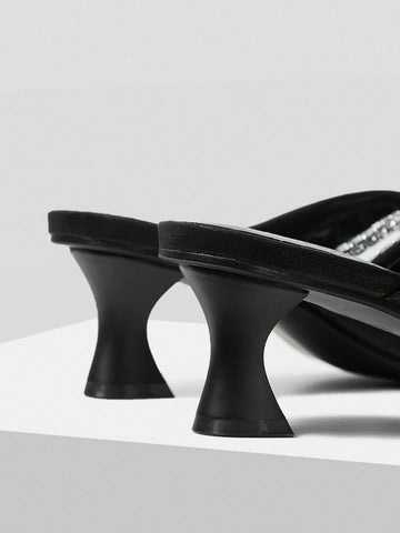 MOTF PREMIUM FASHIONABLE LADIES CONTRAST SEQUIN THONG HIGH HEEL MOTF PREMIUM FASHIONABLE LADIES CONTRAST SEQUIN THONG HIGH HEEL