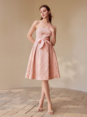 MOTF PREMIUM FLORAL JACQUARD TUBE PARTY DRESS MOTF PREMIUM FLORAL JACQUARD TUBE PARTY DRESS