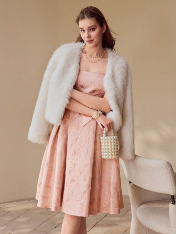 MOTF PREMIUM FLORAL JACQUARD TUBE PARTY DRESS MOTF PREMIUM FLORAL JACQUARD TUBE PARTY DRESS