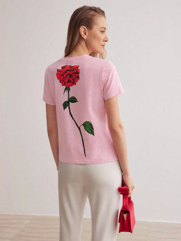 MOTF PREMIUM FLORAL PATCHED DETAIL TEE MOTF PREMIUM FLORAL PATCHED DETAIL TEE