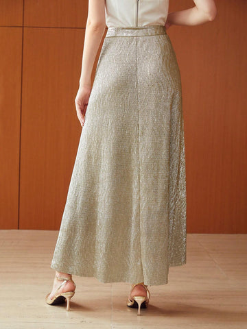 MOTF PREMIUM GLITTER A-LINE SKIRT WITHOUT BELT MOTF PREMIUM GLITTER A-LINE SKIRT WITHOUT BELT