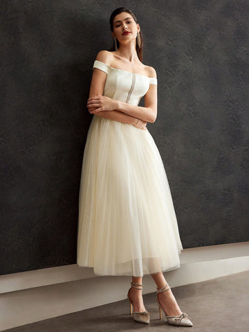 MOTF PREMIUM OFF-SHOULDER TULLE DRESS MOTF PREMIUM OFF-SHOULDER TULLE DRESS