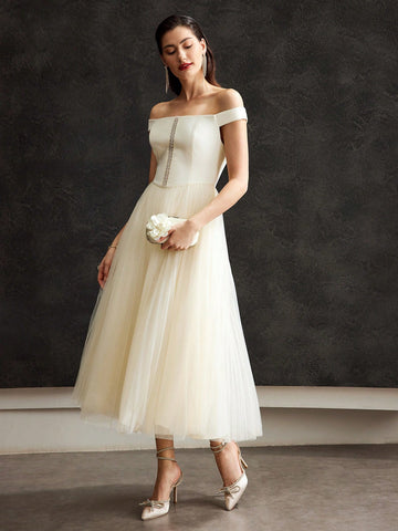 MOTF PREMIUM OFF-SHOULDER TULLE DRESS MOTF PREMIUM OFF-SHOULDER TULLE DRESS