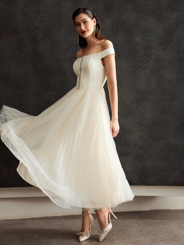 MOTF PREMIUM OFF-SHOULDER TULLE DRESS MOTF PREMIUM OFF-SHOULDER TULLE DRESS