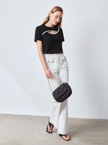 MOTF PREMIUM PEARL CUTOUT TOP MOTF PREMIUM PEARL CUTOUT TOP