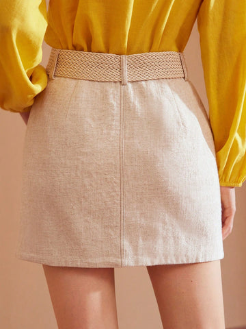 MOTF PREMIUM SOLID ZIPPER FLY POCKET DETAIL STRAIGHT SKIRT MOTF PREMIUM SOLID ZIPPER FLY POCKET DETAIL STRAIGHT SKIRT