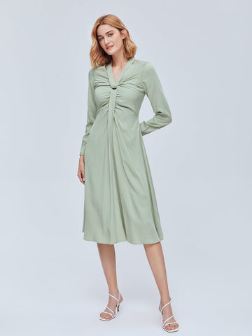 MOTF PREMIUM VISCOSE GATHERED FLOWY DRESS MOTF PREMIUM VISCOSE GATHERED FLOWY DRESS