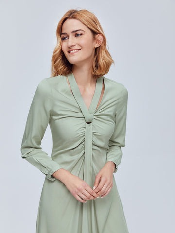 MOTF PREMIUM VISCOSE GATHERED FLOWY DRESS MOTF PREMIUM VISCOSE GATHERED FLOWY DRESS
