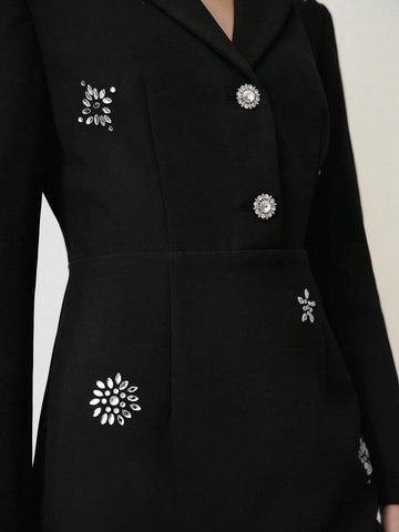 MOTF STUDIO BLACK & WHITE COLORBLOCK RHINESTONE EMBELLISHED MINI DRESS,VALENTINE'S DAY OUTFIT MOTF STUDIO BLACK & WHITE COLORBLOCK RHINESTONE EMBELLISHED MINI DRESS,VALENTINE'S DAY OUTFIT