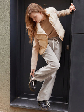 Maija Women Plain Color Minimalist Casual Pants For Daily Wear Maija Women Plain Color Minimalist Casual Pants For Daily Wear
