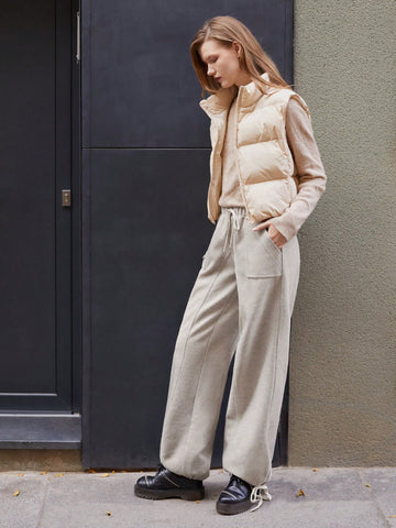 Maija Women Plain Color Minimalist Casual Pants For Daily Wear Maija Women Plain Color Minimalist Casual Pants For Daily Wear