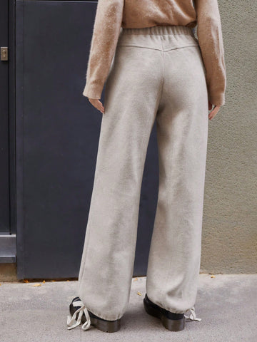Maija Women Plain Color Minimalist Casual Pants For Daily Wear Maija Women Plain Color Minimalist Casual Pants For Daily Wear
