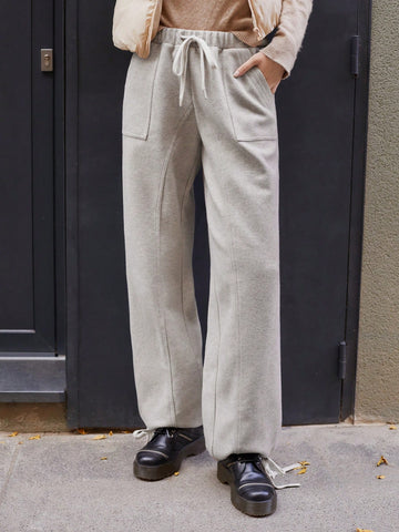 Maija Women Plain Color Minimalist Casual Pants For Daily Wear Maija Women Plain Color Minimalist Casual Pants For Daily Wear