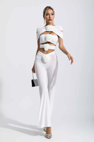 Makenzie White Floral Cutout Set Makenzie White Floral Cutout Set