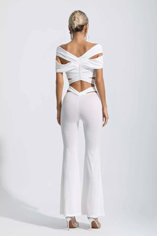 Makenzie White Floral Cutout Set Makenzie White Floral Cutout Set