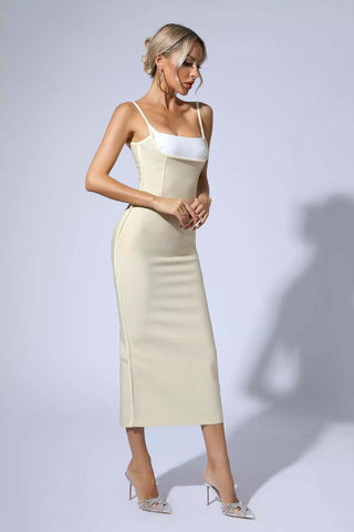 Melissa Pale Yellow Bodycon Dress Melissa Pale Yellow Bodycon Dress