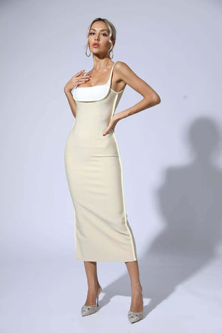 Melissa Pale Yellow Bodycon Dress Melissa Pale Yellow Bodycon Dress