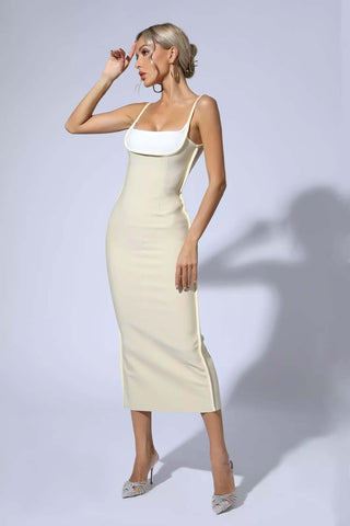 Melissa Pale Yellow Bodycon Dress Melissa Pale Yellow Bodycon Dress