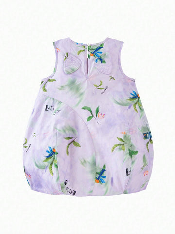 Mini Bala Dress Girls Pure Cotton Sweet Cute Vest Princess Style Skirt Mini Bala Dress Girls Pure Cotton Sweet Cute Vest Princess Style Skirt