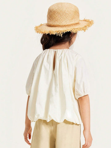 Mini Bala Girls Short Sleeve Shirt Summer Pure Cotton Sweet Shirt Mini Bala Girls Short Sleeve Shirt Summer Pure Cotton Sweet Shirt