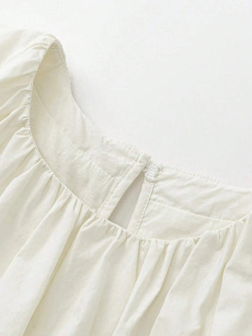 Mini Bala Girls Short Sleeve Shirt Summer Pure Cotton Sweet Shirt Mini Bala Girls Short Sleeve Shirt Summer Pure Cotton Sweet Shirt