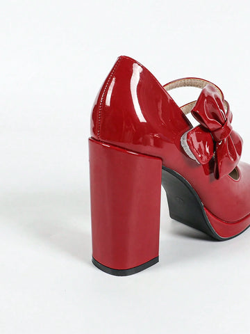 New Arrivals Mary Jane Platform Thick Heel Dress Shoes For Women, College Style Valentines New Arrivals Mary Jane Platform Thick Heel Dress Shoes For Women, College Style Valentines