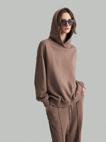 Ontre 2pcs Women Hoodie Sweatshirt And Pants Casual Suit, School Outfit, Autumn/Winter Ontre 2pcs Women Hoodie Sweatshirt And Pants Casual Suit, School Outfit, Autumn/Winter