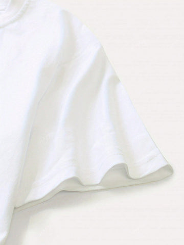 Pink Bow Slogan Printed Round Neck Short Sleeve Ladies T-Shirt Pink Bow Slogan Printed Round Neck Short Sleeve Ladies T-Shirt