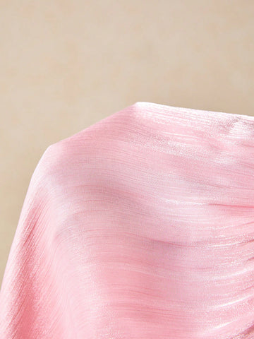 Young Girls Elegant Pink Bow-Decorated Dress, Spring/Summer Young Girls Elegant Pink Bow-Decorated Dress, Spring/Summer