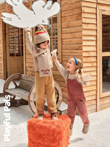 Playful Pals Young Girl Solid Color Pocket Loose Casual Jumpsuit With Straps, Autumn Playful Pals Young Girl Solid Color Pocket Loose Casual Jumpsuit With Straps, Autumn