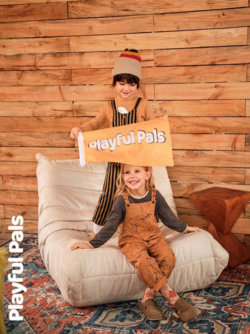 Playful Pals Young Girl Wide Strap All-Over Print Casual Jumpsuit Playful Pals Young Girl Wide Strap All-Over Print Casual Jumpsuit