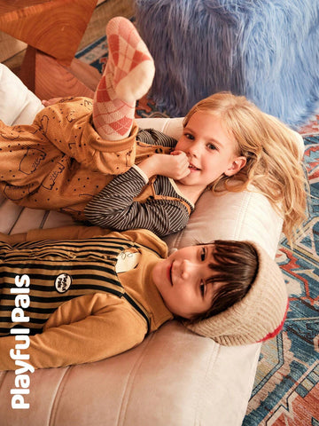 Playful Pals Young Girl Wide Strap All-Over Print Casual Jumpsuit Playful Pals Young Girl Wide Strap All-Over Print Casual Jumpsuit