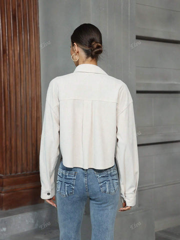 Retro Minimalist Corduroy Long Sleeve Casual Shirt Retro Minimalist Corduroy Long Sleeve Casual Shirt